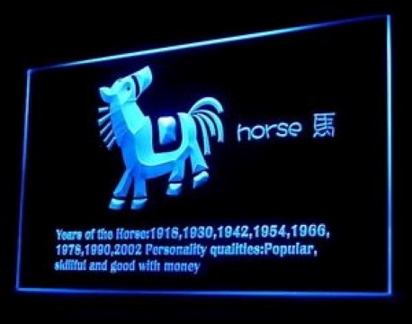 Chinese Zodiac Horse LED Neon Sign